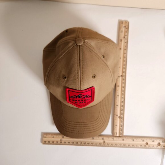 Banner & Oak Sierra Cap Tan Adjustable Snapback Hat Patch Outdoors USA Mountain - Picture 7 of 16